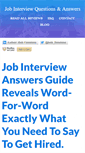 Mobile Screenshot of job-interview-answers.com